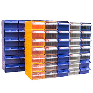 Thickened Combined Plastic Parts Cabinet Drawer Type Component Box Building Block Material Box Hardware Box, Random Color Delivery, Size: 18.5cm x 11cm x 6cm, Size: 18.5cm x 11cm x 6cm