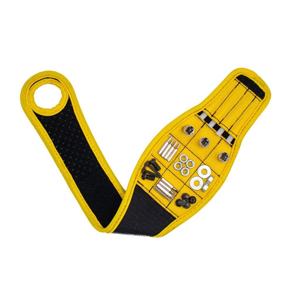 Thumb Wrap Magnetic Metal Accessory Tool Storage Strap, Orange, Blue, Yellow - laboratorydeal