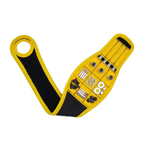 Thumb Wrap Magnetic Metal Accessory Tool Storage Strap, Orange, Blue, Yellow - laboratorydeal