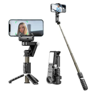 TokQi Q18 Desktop Wireless Remote Control Handheld Gimbal Stabilizer Fill Light Selfie Stick Tripod - laboratorydeal