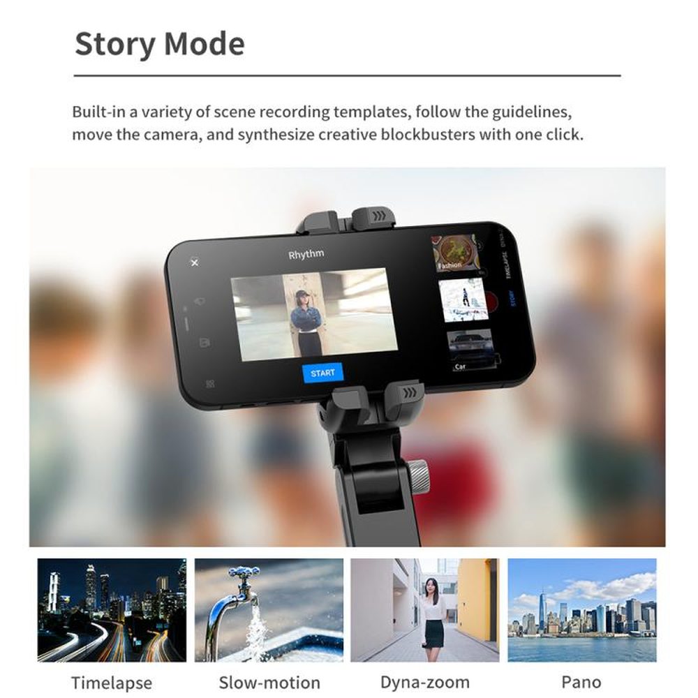 TokQi Q18 Desktop Wireless Remote Control Handheld Gimbal Stabilizer Fill Light Selfie Stick Tripod - laboratorydeal