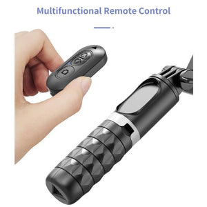 TokQi Q18 Desktop Wireless Remote Control Handheld Gimbal Stabilizer Fill Light Selfie Stick Tripod - laboratorydeal