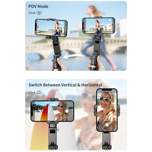 TokQi Q18 Desktop Wireless Remote Control Handheld Gimbal Stabilizer Fill Light Selfie Stick Tripod - laboratorydeal
