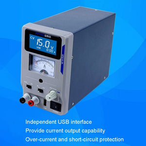 USB Digital Variable Adjustable Laboratory DC Power Supply For Mobile Repair, EU Plug, ATTEN APS22-5A 22V 5A