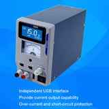 USB Digital Variable Adjustable Laboratory DC Power Supply For Mobile Repair, EU Plug, ATTEN APS22-5A 22V 5A