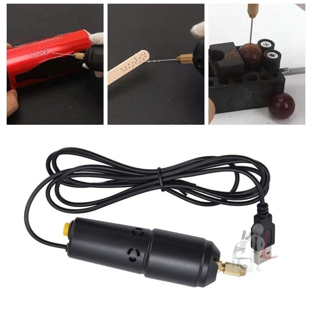 USB Interface 360 Mini Electric Drill Manual Glue Drilling Electric Drill, Bare Metal, Drill+4pcs Wrench, Drill+10pcs Wrench, Drill+4pcs Wrench+100pcs Nails, Drill+4pcs Wrench+100pcs Nails+Clamp Bed+20pcs Key Ring - laboratorydeal