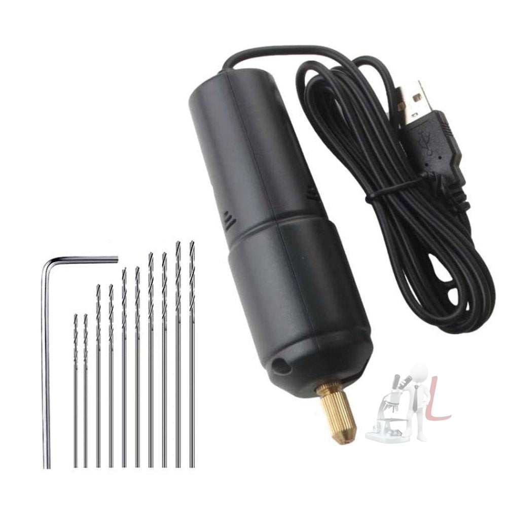 USB Interface 360 Mini Electric Drill Manual Glue Drilling Electric Drill, Bare Metal, Drill+4pcs Wrench, Drill+10pcs Wrench, Drill+4pcs Wrench+100pcs Nails, Drill+4pcs Wrench+100pcs Nails+Clamp Bed+20pcs Key Ring - laboratorydeal