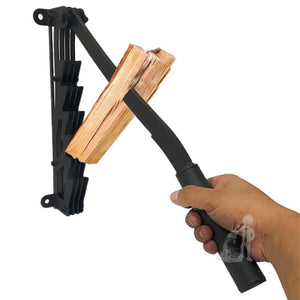 Upgrade Wall Mounted Manual Wood Splitter High Carbon Steel Fire Wood Cutter, Basic, With Gloves Bags Set, With A Long Handle Basic, With A Long Handle Set - laboratorydeal