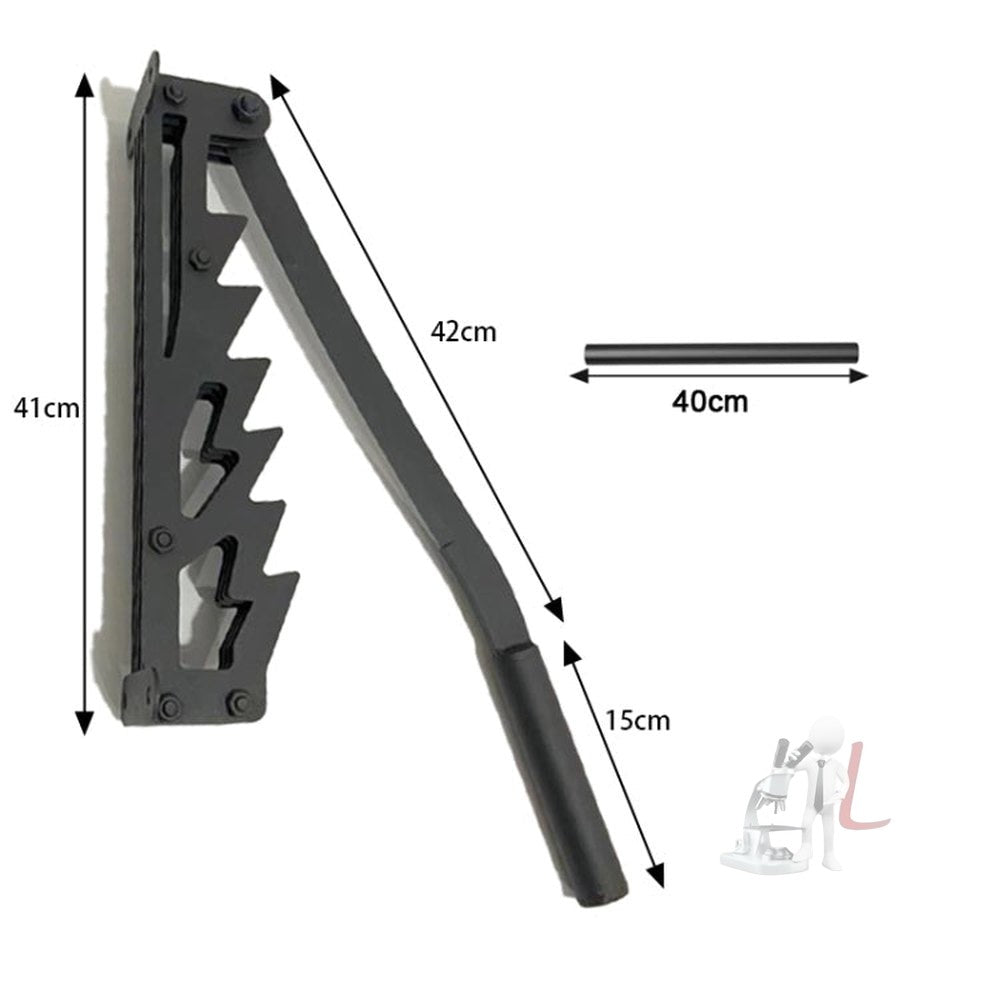 Upgrade Wall Mounted Manual Wood Splitter High Carbon Steel Fire Wood Cutter, Basic, With Gloves Bags Set, With A Long Handle Basic, With A Long Handle Set - laboratorydeal