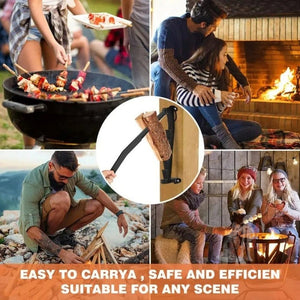 Upgrade Wall Mounted Manual Wood Splitter High Carbon Steel Fire Wood Cutter, Basic, With Gloves Bags Set, With A Long Handle Basic, With A Long Handle Set - laboratorydeal