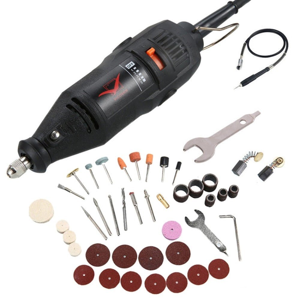 VICOVER Small Adjustable Speed Electrical Grinder Set Jade Carving Pen Polishing Tool EU Plug, Standard Model, 40pcs Parts, 40pcs Parts+Soft Shaft, 78pcs Parts, 78pcs Parts+Soft Shaft, 100pcs Parts, 100pcs Parts+Soft Shaft, 147pcs Parts����������������... - laboratorydeal