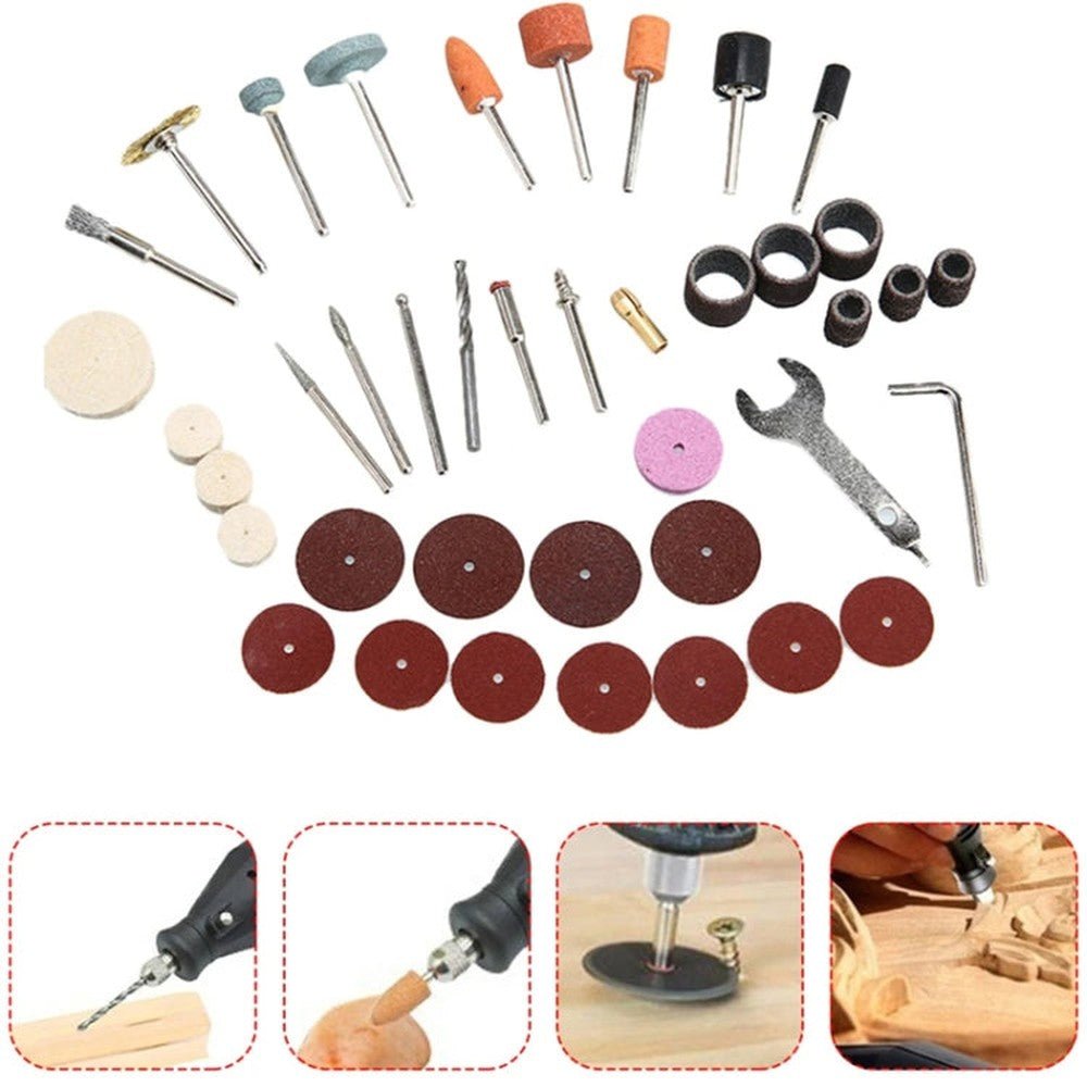 VICOVER Small Adjustable Speed Electrical Grinder Set Jade Carving Pen Polishing Tool EU Plug, Standard Model, 40pcs Parts, 40pcs Parts+Soft Shaft, 78pcs Parts, 78pcs Parts+Soft Shaft, 100pcs Parts, 100pcs Parts+Soft Shaft, 147pcs Parts����������������... - laboratorydeal