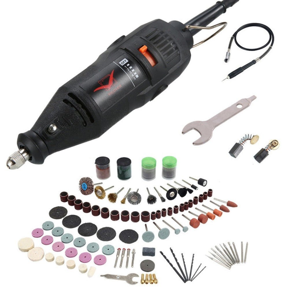 VICOVER Small Adjustable Speed Electrical Grinder Set Jade Carving Pen Polishing Tool EU Plug, Standard Model, 40pcs Parts, 40pcs Parts+Soft Shaft, 78pcs Parts, 78pcs Parts+Soft Shaft, 100pcs Parts, 100pcs Parts+Soft Shaft, 147pcs Parts����������������... - laboratorydeal