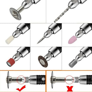VICOVER Small Adjustable Speed Electrical Grinder Set Jade Carving Pen Polishing Tool EU Plug, Standard Model, 40pcs Parts, 40pcs Parts+Soft Shaft, 78pcs Parts, 78pcs Parts+Soft Shaft, 100pcs Parts, 100pcs Parts+Soft Shaft, 147pcs Parts����������������... - laboratorydeal