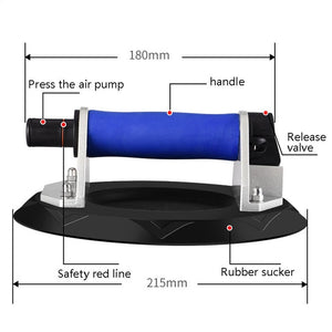 Vacuum Pumping Strong Suction Heavy - Duty Handling Suction Cup, Metal 8 inch Plastic Box - laboratorydeal