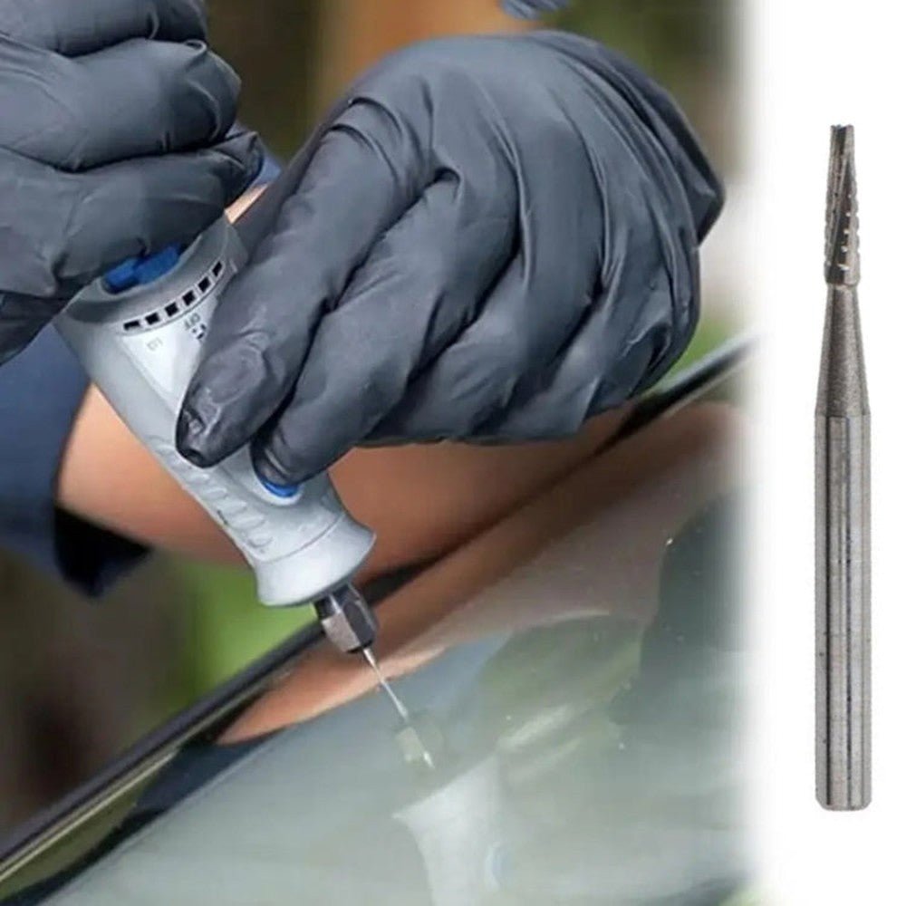 Vehicle Glass Drill Bit High Hardness Drill Bit Tail Rod, 1mm - laboratorydeal