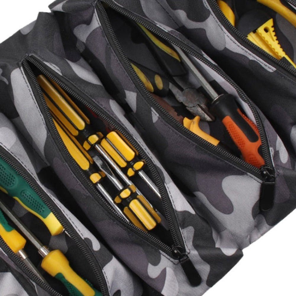 WESSLECO Oxford Cloth Electrical Hardware Hanging Tool Storage Bag, CP Camouflage, Jungle Camouflage, Camouflage Gray, Blue, Green, Khaki - laboratorydeal