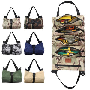 WESSLECO Oxford Cloth Electrical Hardware Hanging Tool Storage Bag, CP Camouflage, Jungle Camouflage, Camouflage Gray, Blue, Green, Khaki - laboratorydeal
