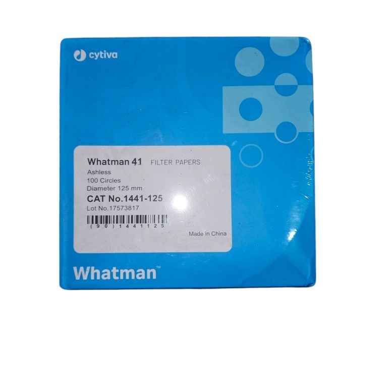 WHATMAN No 41 Filter Papers Ashless 100 Circles Diameter 125mm CAT No 1441-125 LABPRO