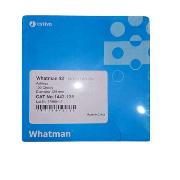 WHATMAN No 42 Filter Papers Ashless 100 Circles Diameter 125mm CAT No 1442-125 LABPRO