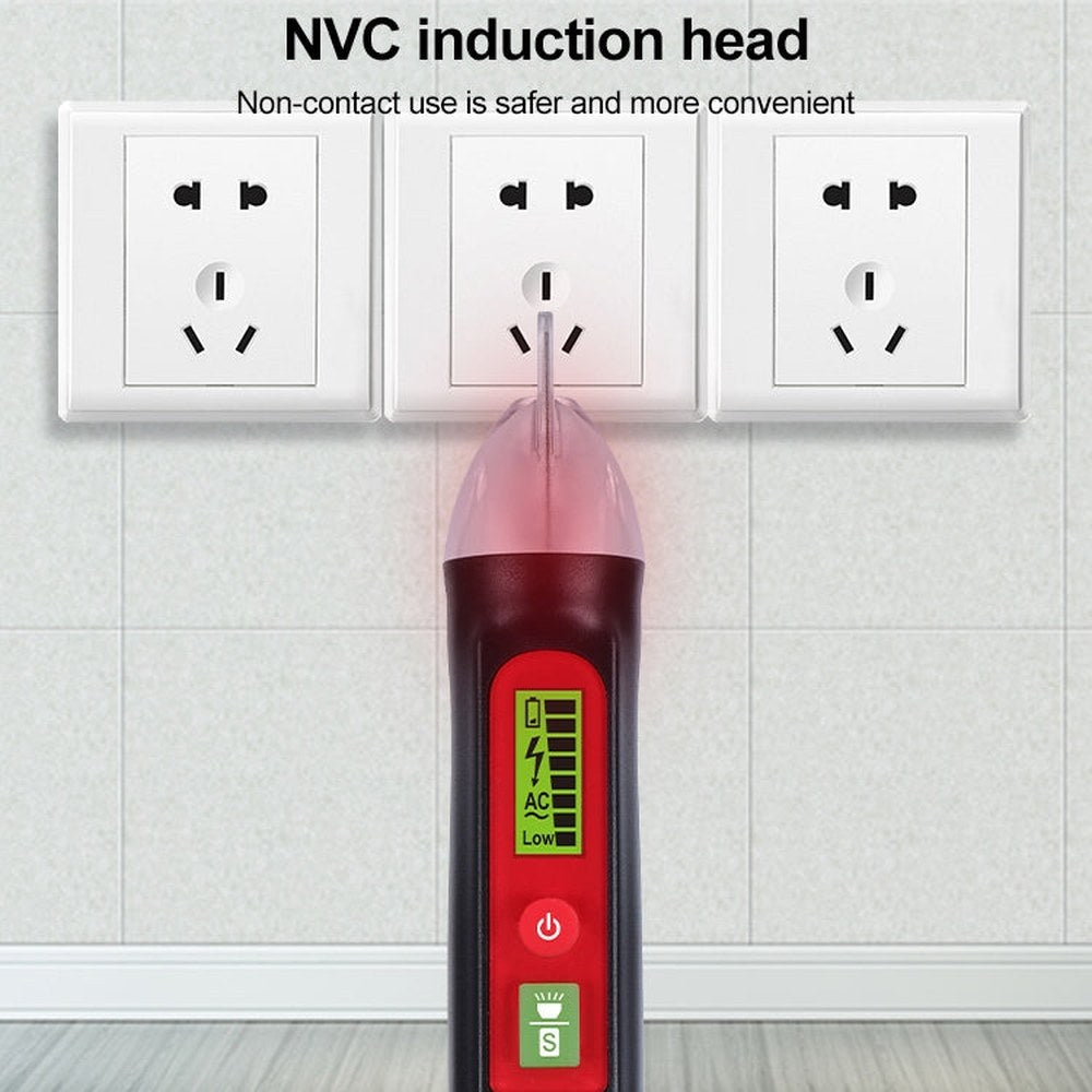 WINTACT WT3010  LED AC Voltage Tester Non-Contact Detector Pen 12-1000V AC Voltage Detector, WINTACT WT3010