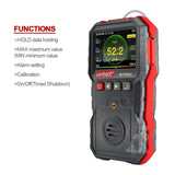 WINTACT WT8802 Hydrogen Sulfide Monitor Professional Rechargeable Gas Sensor High Sensitive Digital Sound-light Vibration Alarm H2S Detector