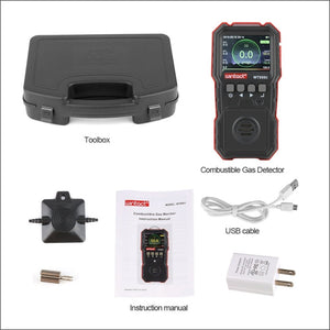 WINTACT WT8806 Carbon Monoxide Monitor Professional Rechargeable Gas Sensor High Sensitive Poisoning Sound-light Vibration Alarm CO Detector