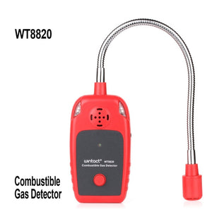 WINTACT WT8820 Combustible Gas Alarm Detector For Home Slight Gas Leakage Flammable Natural Gas Leak Detector Monitor Gas Analyzer, WT8820