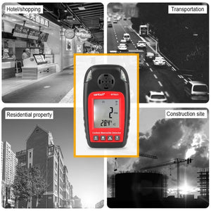 WINTACT WT8825 Carbon Monoxide Detector Independent CO Gas Sensor Warning-up High Sensitive Poisoning Alarm Detector, WT8825