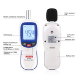WT85B Sound Level Meter Digital Decibel Meter Digital Noise Meter Environmental Noise Tester, WT85B White, WT85B Black