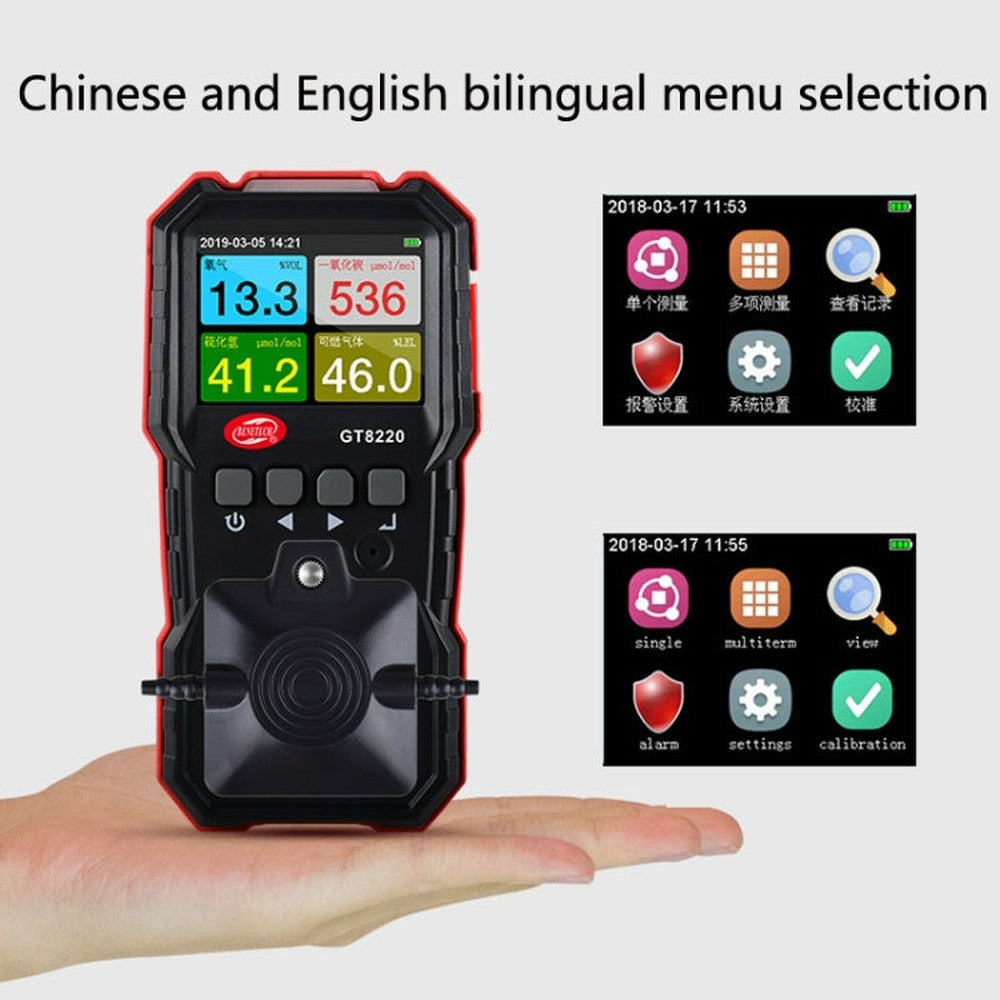 WT8800 Oxygen Content Detector Combustible Gas Toxic And Harmful Detector, GT8211, GT8212, GT8220