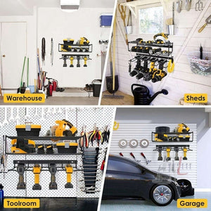 Wall Mounted Handheld Drill Tool Storage Rack, Complete set, Single Rack - laboratorydeal