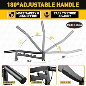 Wall Mounted Manual Wood Splitter High Carbon Steel Fire Wood Cutter, One - piece, With Long Handle, One - piece Set, With Long Handle Set - laboratorydeal