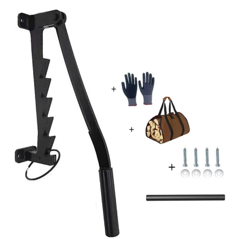 Wall Mounted Manual Wood Splitter High Carbon Steel Fire Wood Cutter, One - piece, With Long Handle, One - piece Set, With Long Handle Set - laboratorydeal