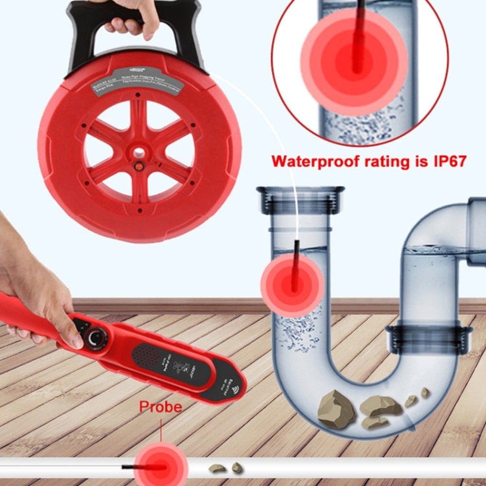 Wall Pipe Blockage Detector Pipe Blockage Detector For Iron/PVC/Cement/Steel Pipes, NOYAFA NF-5120, NOYAFA NF-5130, NOYAFA NF-5140
