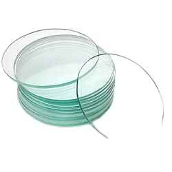Laboratory Watch Glass, 100mm Diameter, 2mm Thick, Pack of 12, Clear Glass