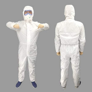 Waterproof Disposable SF Non - woven Breathable Film Siamese Isolation Suit Safely Clothes, 185cm / XXXL - laboratorydeal