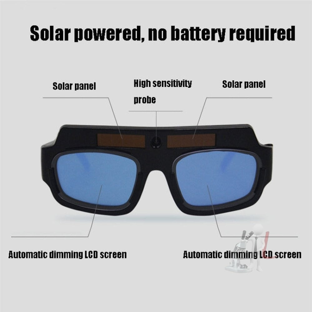 Welding Anti - Ultraviolet And Anti - Glare Auto - Dimming Welding Goggles, Anti - Ultraviolet - laboratorydeal