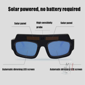 Welding Anti - Ultraviolet And Anti - Glare Auto - Dimming Welding Goggles, Anti - Ultraviolet - laboratorydeal
