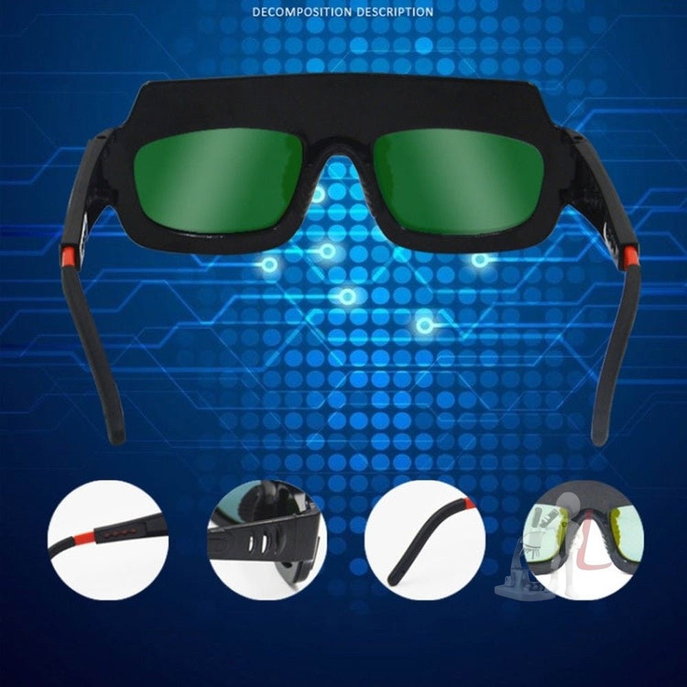 Welding Anti - Ultraviolet And Anti - Glare Auto - Dimming Welding Goggles, Anti - Ultraviolet - laboratorydeal