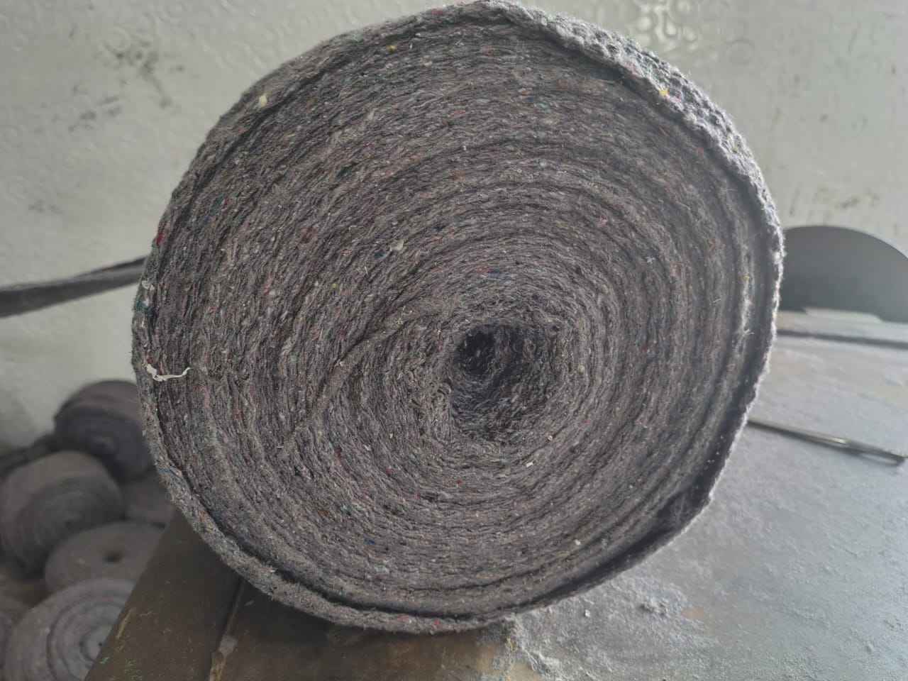 Grey 4 inch Cotton Niwar Roll, For Bag, Size/Length