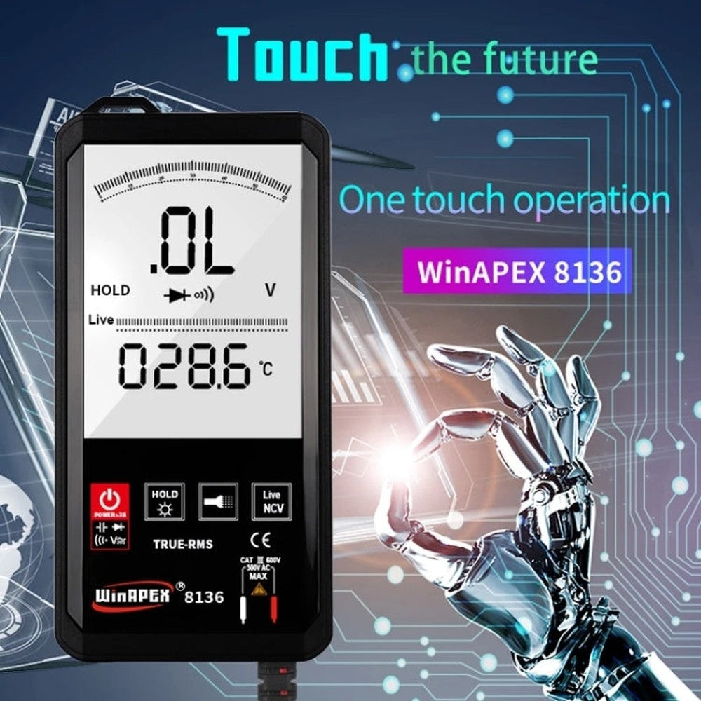 WinAPEX Smart Touch Screen Digital Multimeter, 8136, 8138