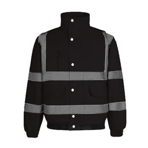 Winter Warm Waterproof Short Multi - pocket Reflective Cotton Jacket, S, M, L, XL, XXL - laboratorydeal