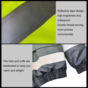 Winter Warm Waterproof Short Multi - pocket Reflective Cotton Jacket, S, M, L, XL, XXL - laboratorydeal