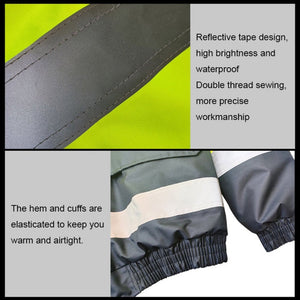 Winter Warm Waterproof Short Multi - pocket Reflective Cotton Jacket, S, M, L, XL, XXL - laboratorydeal