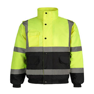 Winter Warm Waterproof Short Multi - pocket Reflective Cotton Jacket, S, M, L, XL, XXL - laboratorydeal