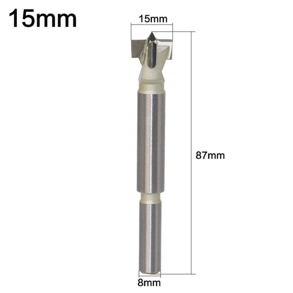 Woodworking Drill Bit Hole Opener Round Lengthened Wooden Door Drill, 15mm, 16mm, 18mm, 20mm, 22mm, 25mm, 28mm, 30mm, 32mm, 35mm, 38mm, 40mm, 45mm, 48mm, 50mm, 53mm, 55mm, 60mm - laboratorydeal