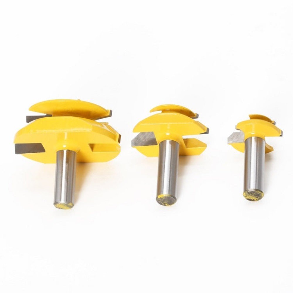 Woodworking Engraving Machine Milling Cutter 45 Degree Jointing Knife, 1/2x1 - 3/8mm, 1/2x2mm, 1/2x2 - 3/4mm, 12x1 - 3/8mm, 12x2mm, 12x2 - 3/4mm, 1/2mm Handle 3PCS/Set, 12mm Handle 3PCS/Set - laboratorydeal