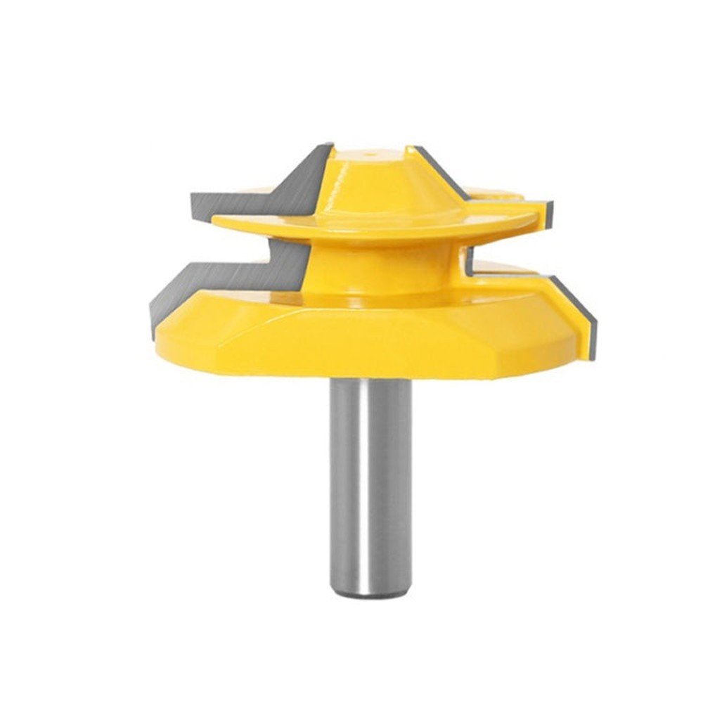 Woodworking Engraving Machine Milling Cutter 45 Degree Jointing Knife, 1/2x1 - 3/8mm, 1/2x2mm, 1/2x2 - 3/4mm, 12x1 - 3/8mm, 12x2mm, 12x2 - 3/4mm, 1/2mm Handle 3PCS/Set, 12mm Handle 3PCS/Set - laboratorydeal