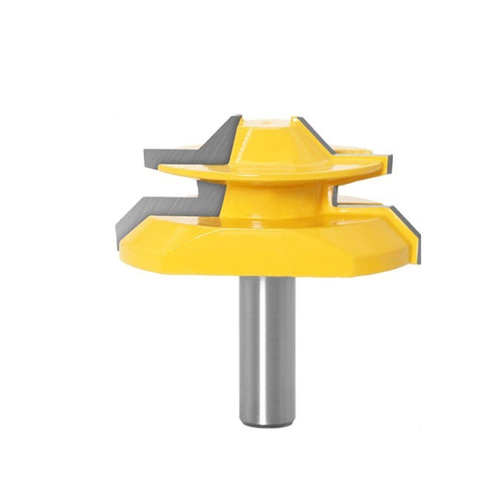 Woodworking Engraving Machine Milling Cutter 45 Degree Jointing Knife, 1/2x1 - 3/8mm, 1/2x2mm, 1/2x2 - 3/4mm, 12x1 - 3/8mm, 12x2mm, 12x2 - 3/4mm, 1/2mm Handle 3PCS/Set, 12mm Handle 3PCS/Set - laboratorydeal